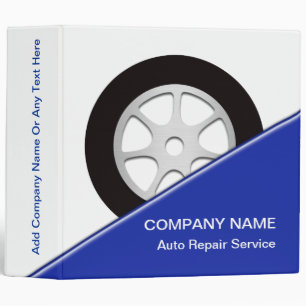 Auto Service Binder