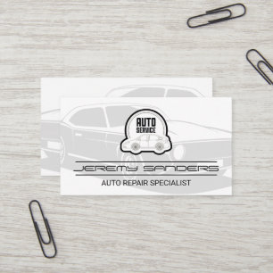 Auto Service Repair   Car Logo Business Card