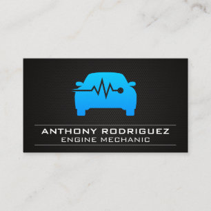 Auto Shop   Car Monitor Logo Business Card