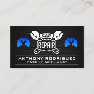 Auto Shop   Wrenches   Mechanic Car Repair Business Card