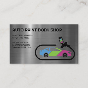 Auto Support   Car Paint Jobs Business Card