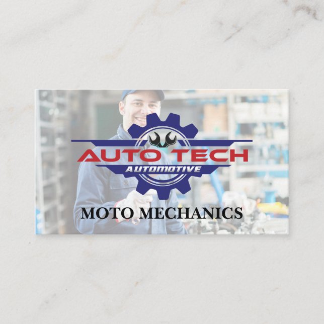 Auto Tech | Automotoive  Business Card (Front)