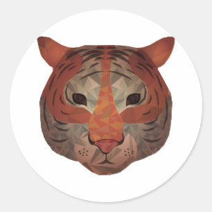 Auto Tiger Classic Round Sticker