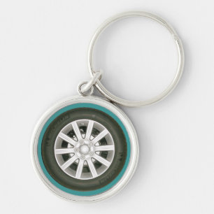 Auto Tire/Wheel Keychain