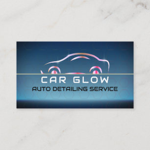 Auto Washing, Cleaning Detailing Car logo   Business Card