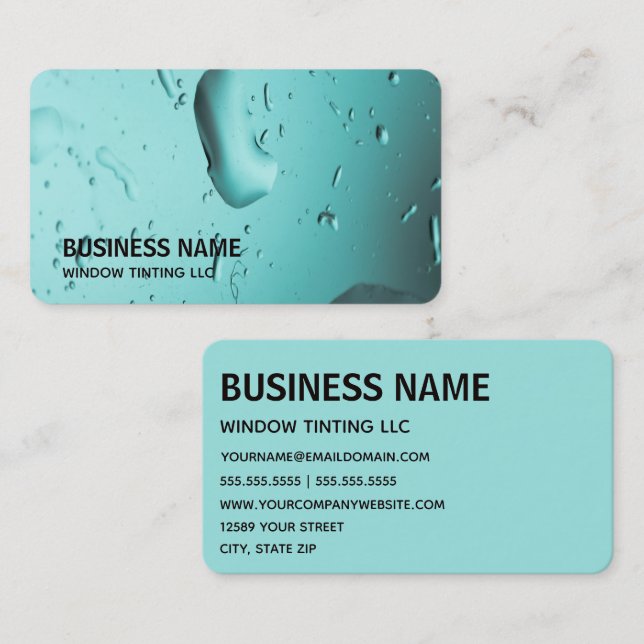 Auto Window Tinting Car Window Tint Business Card (Front/Back)