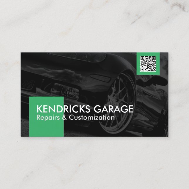 Auto Workshop Mechanic Car Repair Gold Icons Busin Business Card (Front)