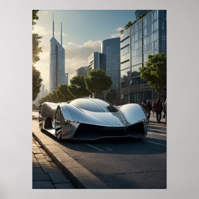 Auto Wow! Futuristic Car 03 Poster (Front)