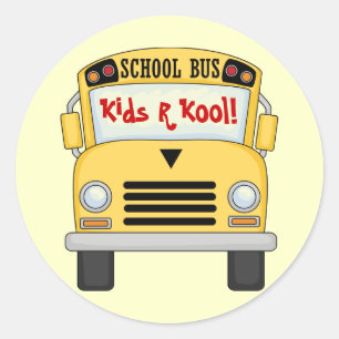 Autocars scolaires Enfants R Kool Stickers amusant