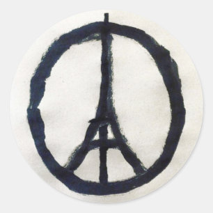 Autocolante of support France Classic Round Sticker