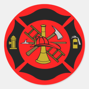 Autocollant 2 de croix maltaise