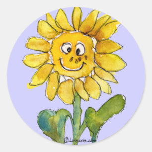 Autocollant 3 de Clipart de tournesol