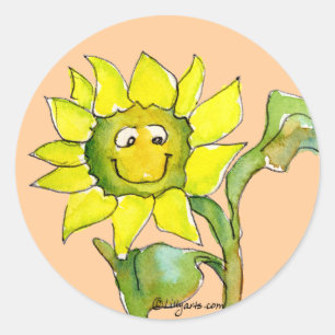Autocollant 8 de Clipart de tournesol