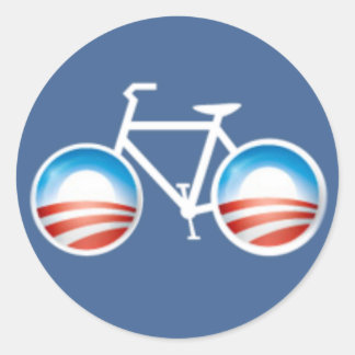 Autocollant à bicyclette Obama