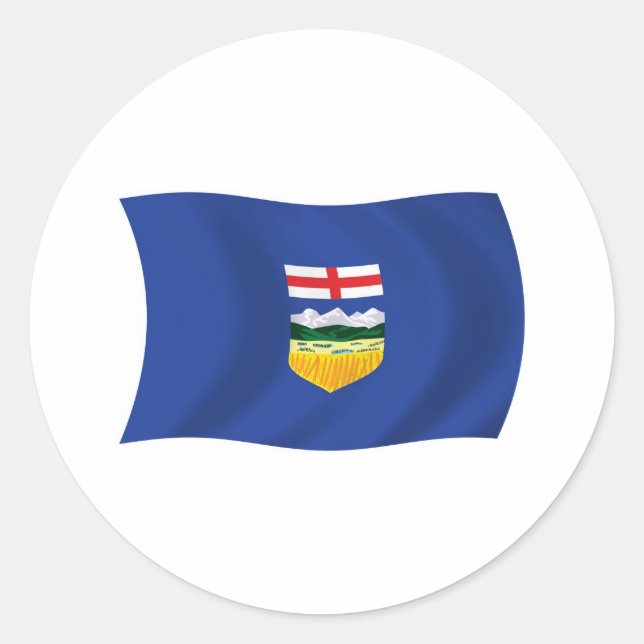 Autocollant à drapeau de l'Alberta (Devant)