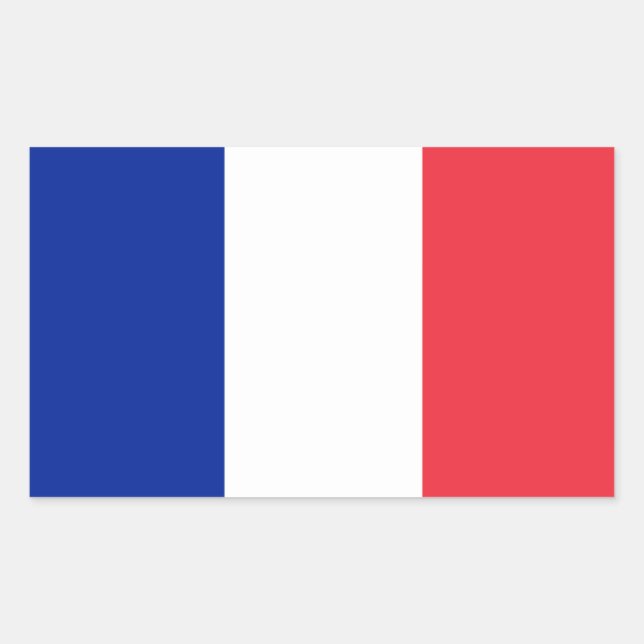 Autocollant à drapeau français* (Devant)