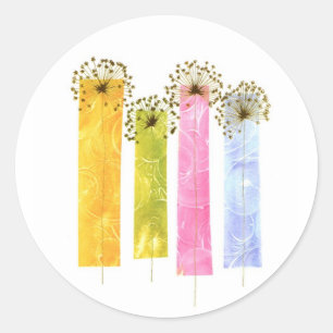 autocollant à fleurs