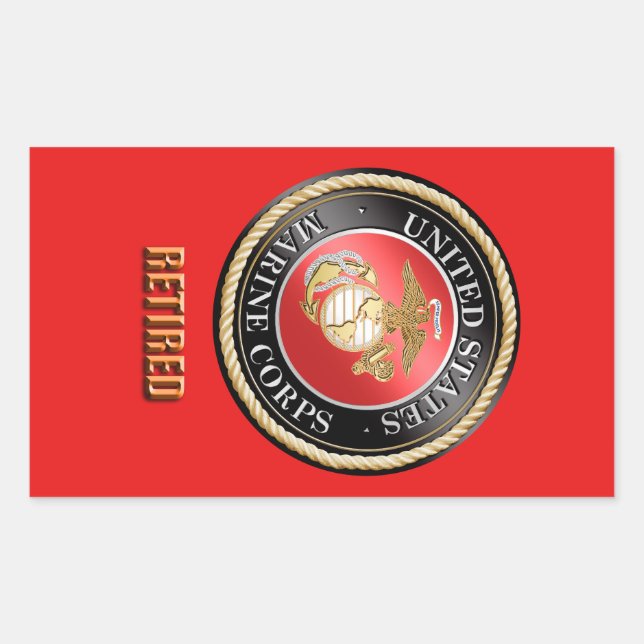 Autocollant à la retraite USMC (Devant)