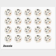 Autocollant à motif de fantômes mignons d'Hallowee