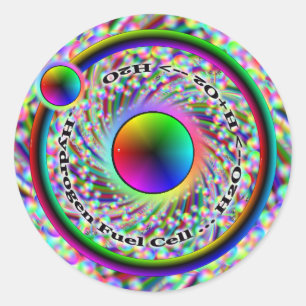 Autocollant à pile à combustible d'hydrogène