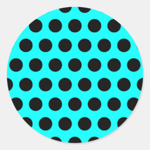 Autocollant à pois noirs