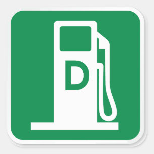 Autocollant à pompe diesel uniquement