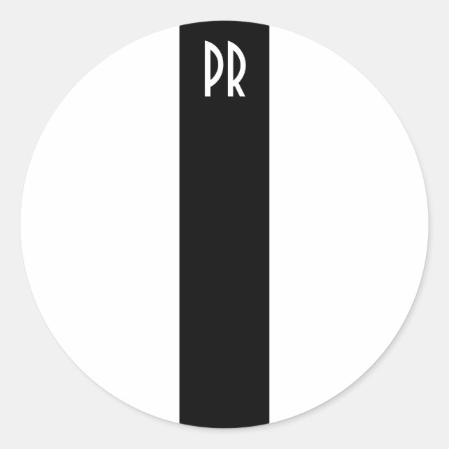 Autocollant à rayures TPR (blanc) (Devant)