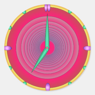 autocollant à sept heures