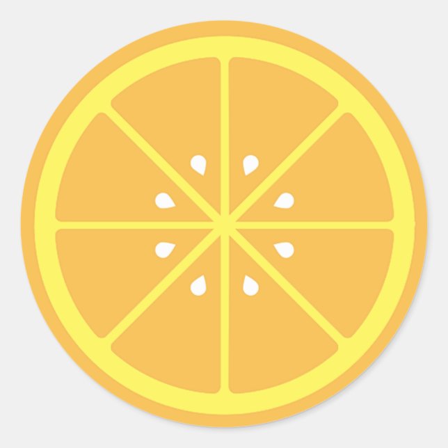 Autocollant à tranche orange (Devant)