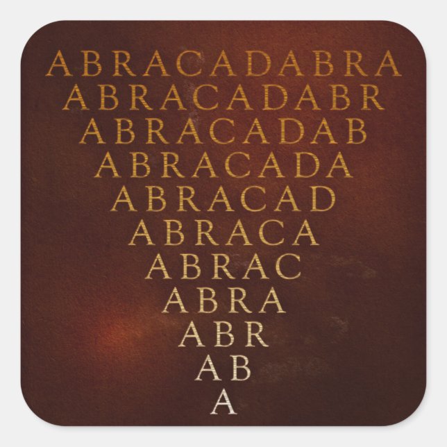 Autocollant Abracadabra (Devant)