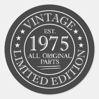Autocollant adhésif vintage 1975