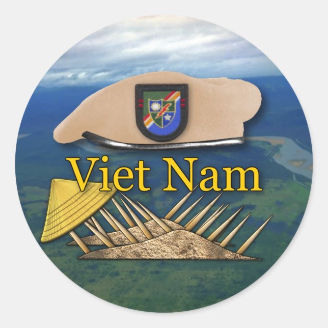 autocollant aéroporté du Vietnam de vétérans de (Devant)