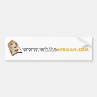 Autocollant africain blanc