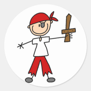 Autocollant Ahoy Matey Pirate