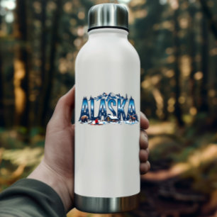 Autocollant Alaska Wilderness   Paysage de cabane 