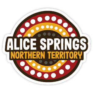 Autocollant Alice Springs Territoire du Nord Austr