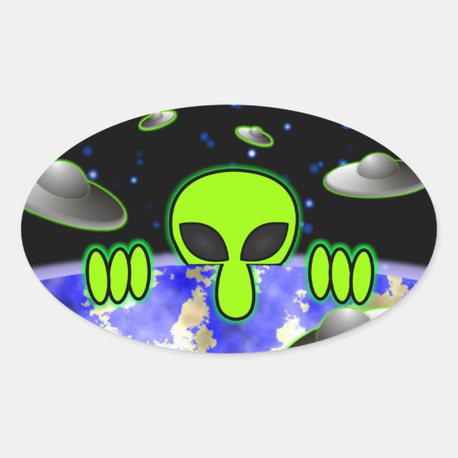 Autocollant Alien Kilroy Oval (Devant)