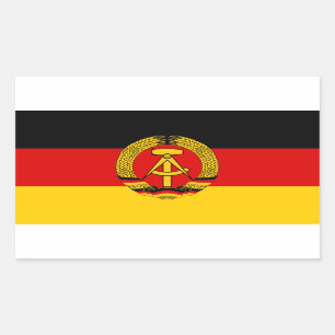 Autocollant Allemand de l'Est de drapeau