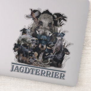 Autocollant allemand Jagdterrier
