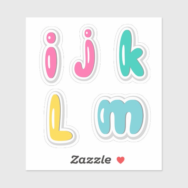 Autocollant Alphabets (Feuille)