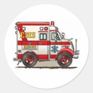 Autocollant ambulance camion boîte