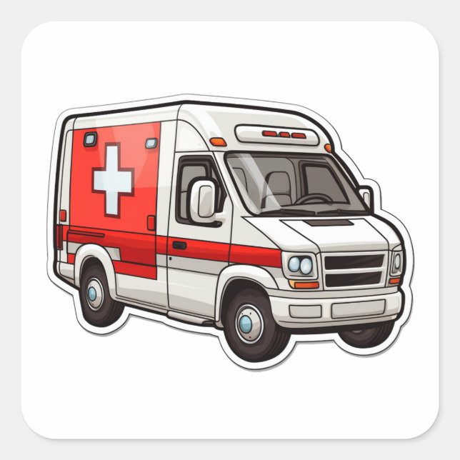 Autocollant ambulancier - Cadeau pour les EMT et l (Devant)