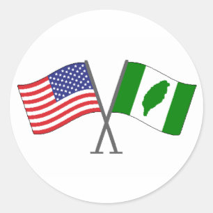 Autocollant américain taiwanais 2