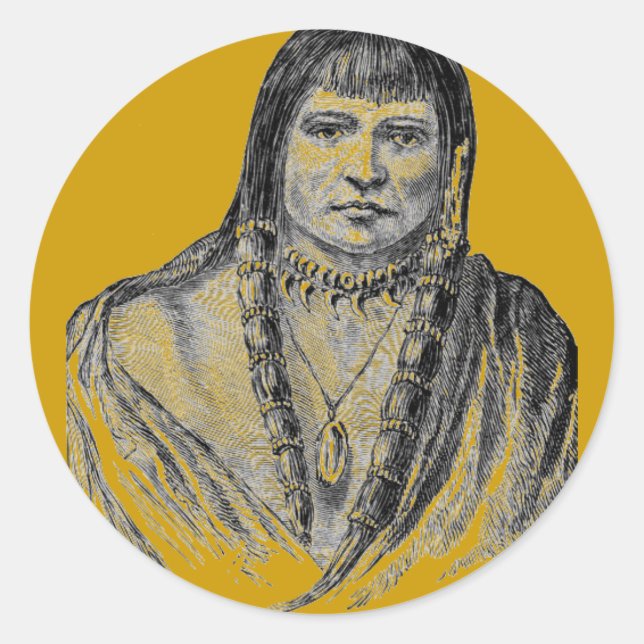 Autocollant amérindien (Devant)