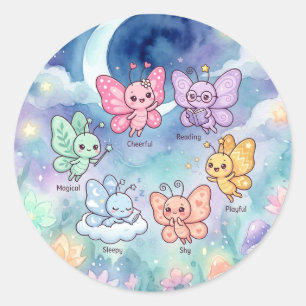 Autocollant Amis Papillons Magiques