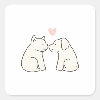 Autocollant Amour de Chien