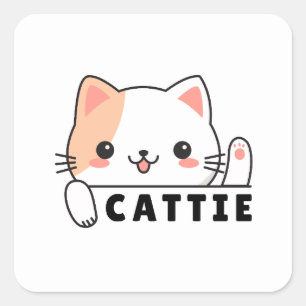 Autocollant Amoureux de Chat Gras maman de chat