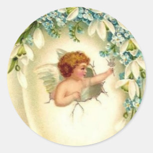 Autocollant Angel vintage
