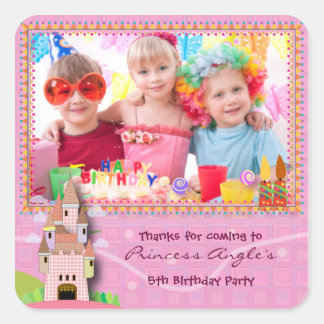 Autocollant Anniversaire de enfant 053 : My Castle