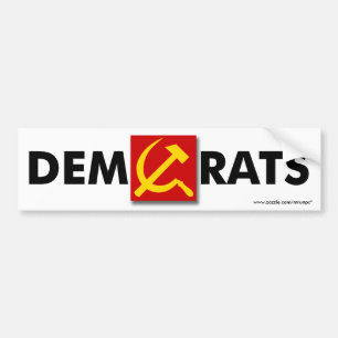 Autocollant anti-démocrate "DemRats"